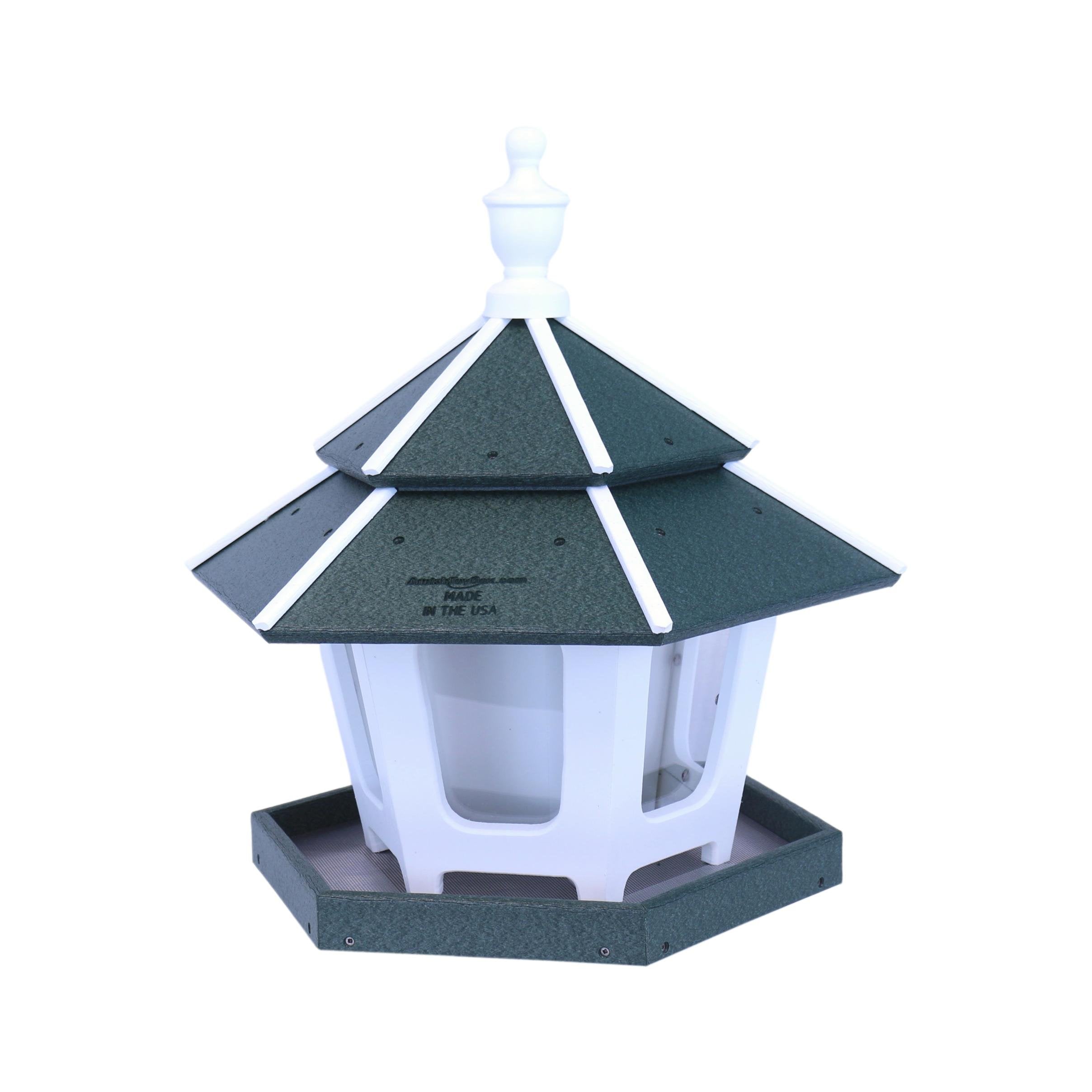 Gazebo Bird Feeder - Triple Compartment, Post-Mount