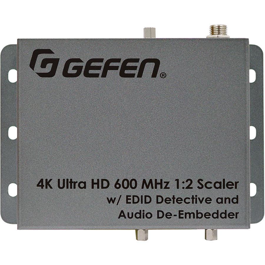 Gefen 4K Ultra HD 600 MHz 1:2 Scaler w/ EDID Detective and Audio De-Embedder EXT-UHD600A-12-DS