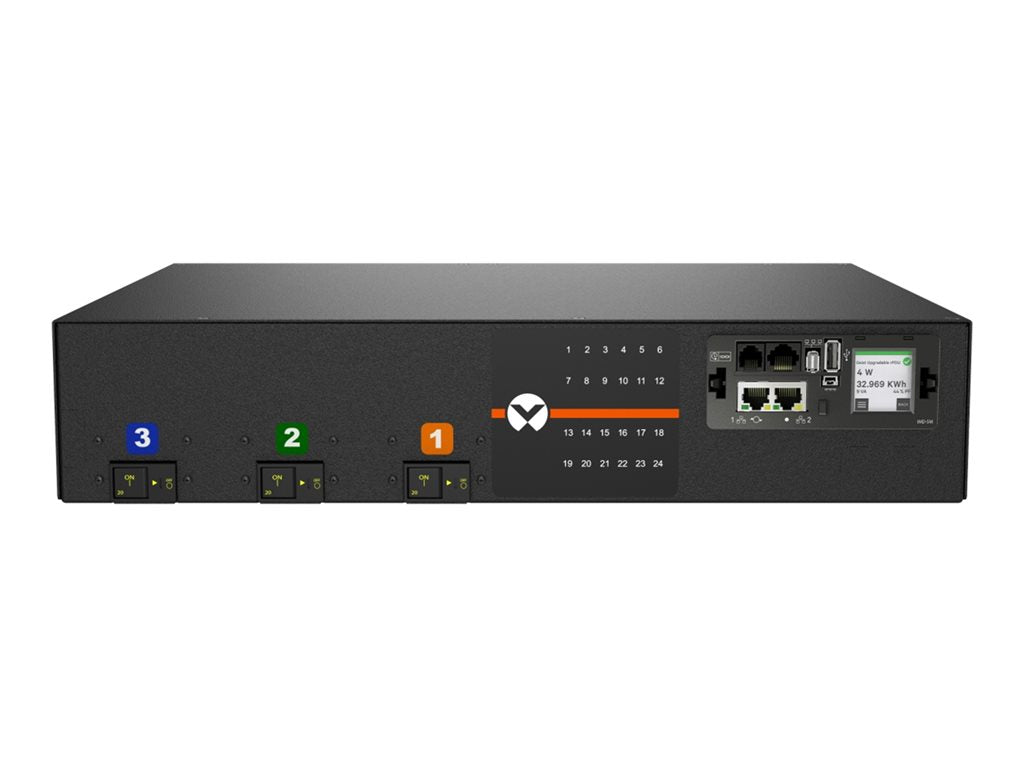 Geist Monitored Outlet Level EC MNR5MDR6-24CF18-3TL21A0H10-S - Power distribution unit (rack-mountable) - AC 100-120/200-240 VP6N32A2