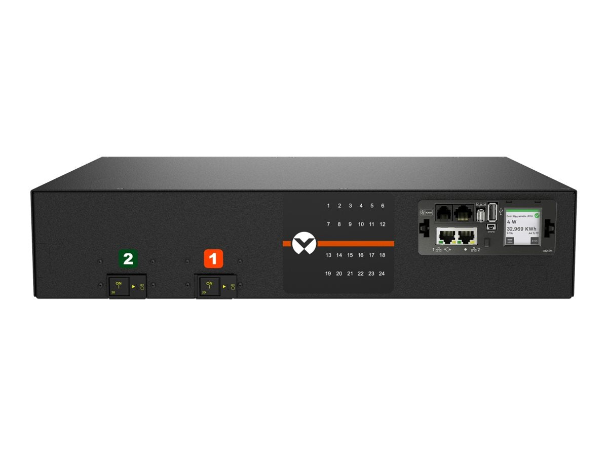 Geist Monitored Outlet Level EC MNR5MDR6-24CF18-3TL6A0H10-S - Power distribution unit (rack-mountable) - AC 200-240 V - 4.9 kW VP6N32A0