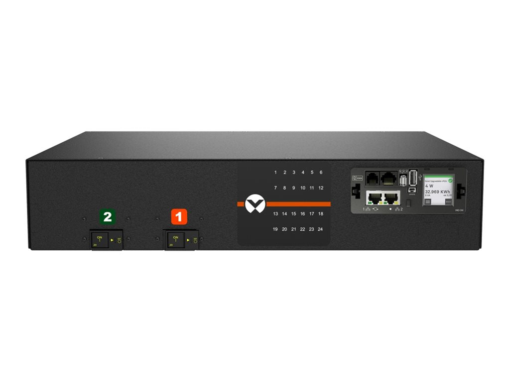 Geist Monitored Unit Level EC MNS5MDR6-24CF18-3TL6A0H10-S - Power distribution unit (rack-mountable) - AC 208 V - 4.9 kW - Ethernet VP5N32A0