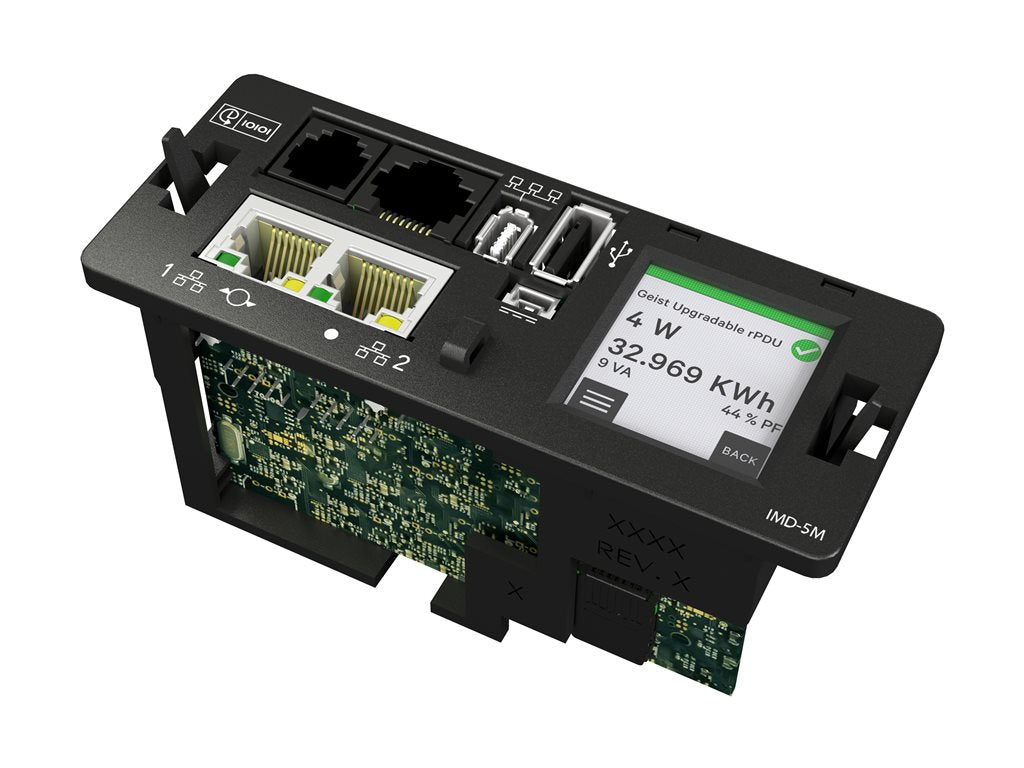 Geist Monitored Unit Level MN05M4W1-42IZ68-3TL6A0A10-S - Power distribution unit (rack-mountable) - AC 208 V - 4.9 kW - RS-232, VP4N30AQ