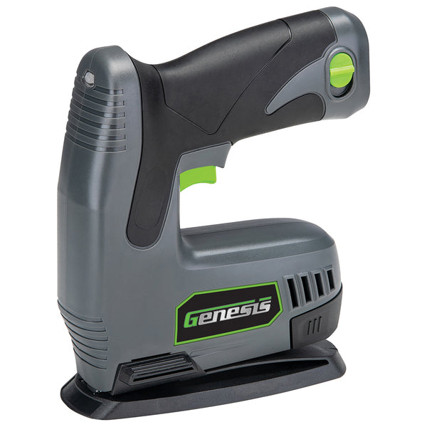 Genesis GLSN08B 8-Volt Li-Ion Cordless Electric Stapler/Nailer with Battery