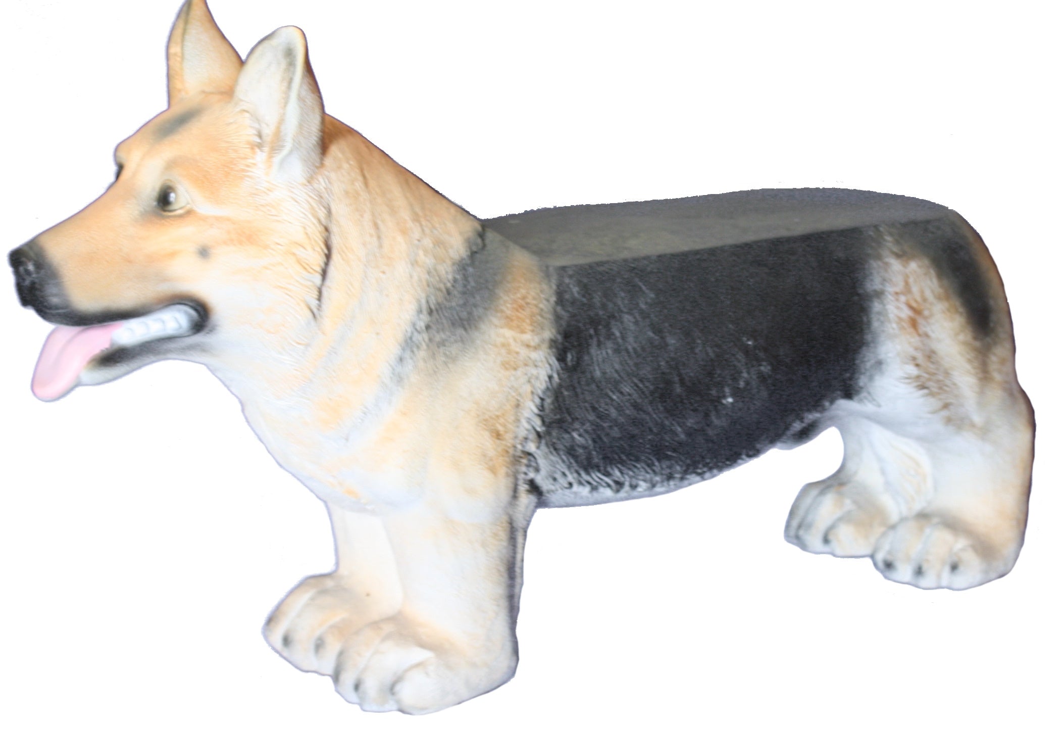 German Shepherd Garden Bench