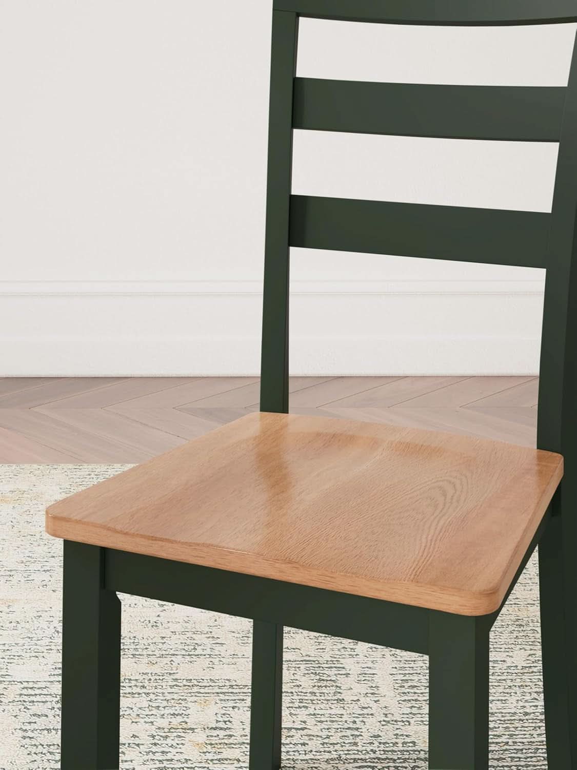 Gesthaven Modern Armless Dining Chairs Set Of 2 Green