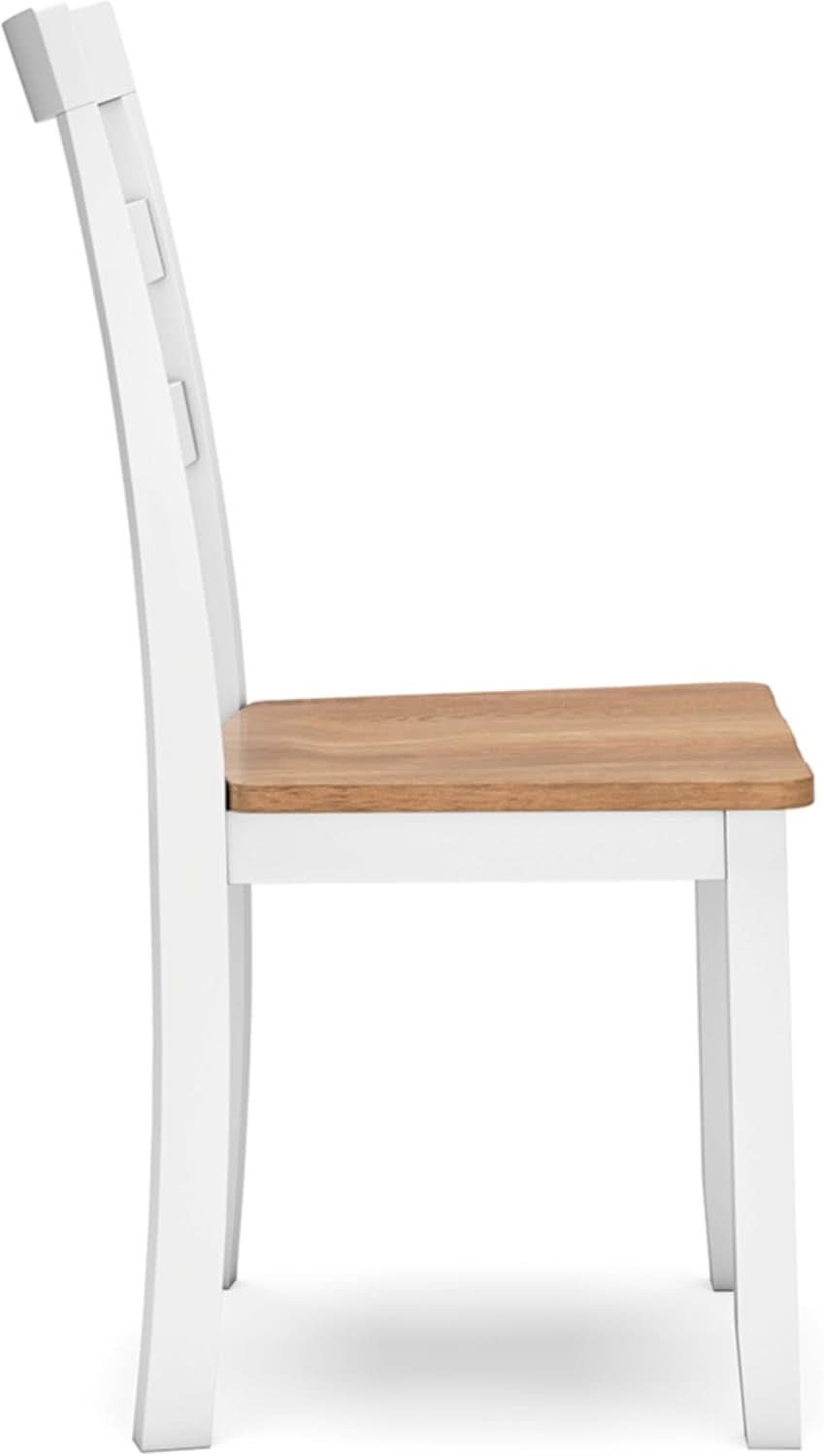 Gesthaven Solid Wood Frame Dining Chair Set White Natural