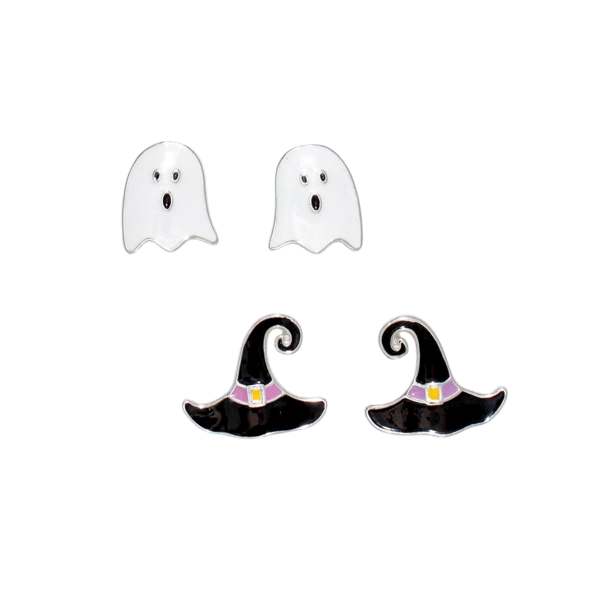 Ghost And Witch Hat Duo Earrings