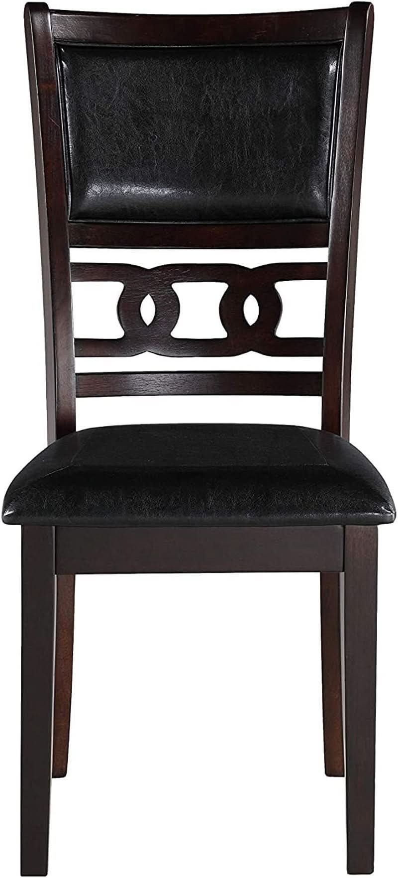 Gia Ebony Dining Chairs Set Of 2 Rubber Wood Solids