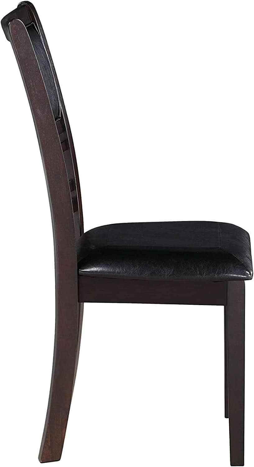 Gia Ebony Dining Chairs Set Of 2 Rubber Wood Solids