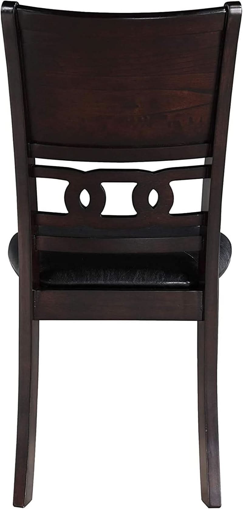 Gia Ebony Dining Chairs Set Of 2 Rubber Wood Solids