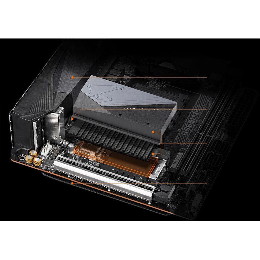 Gigabyte B550I Aorus Pro Ax Am4 Amd B550 Mini-Itx Motherboard With Dual M.2, Sata 6Gb/S, Usb 3.2 Gen 1, Wifi 6, 2.5 Gbe Lan, Pcie 4.0
