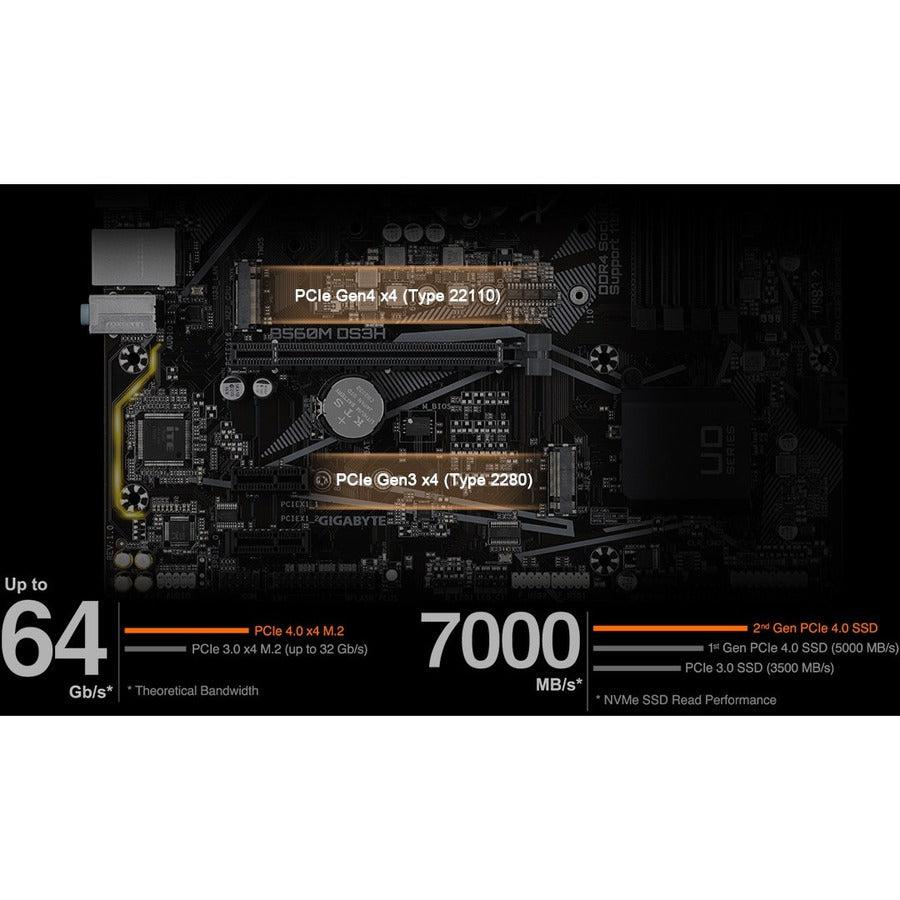Gigabyte B560M Ds3H Socket Lga1200/ Intel B560/ Ddr4/ Sata3&Usb3.2/ M.2/ Micro Atx Motherboard