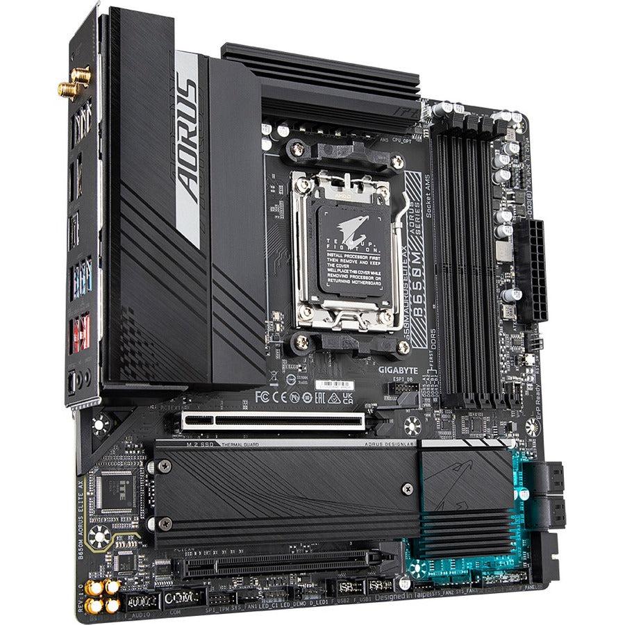 Gigabyte B650M Aorus Elite Gaming Desktop Motherboard - AMD B650 Chipset - Socket AM5 - Micro ATX