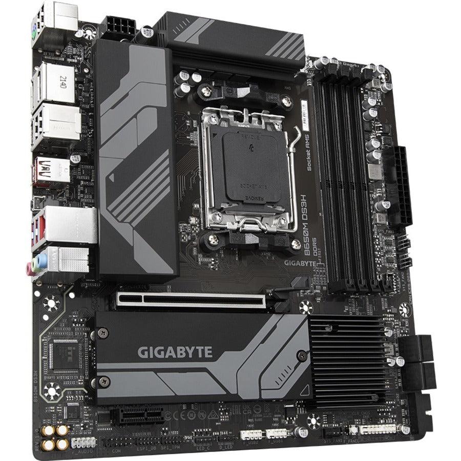 Gigabyte B650M DS3H Gaming Desktop Motherboard - AMD B650 Chipset - Socket AM5 - Micro ATX