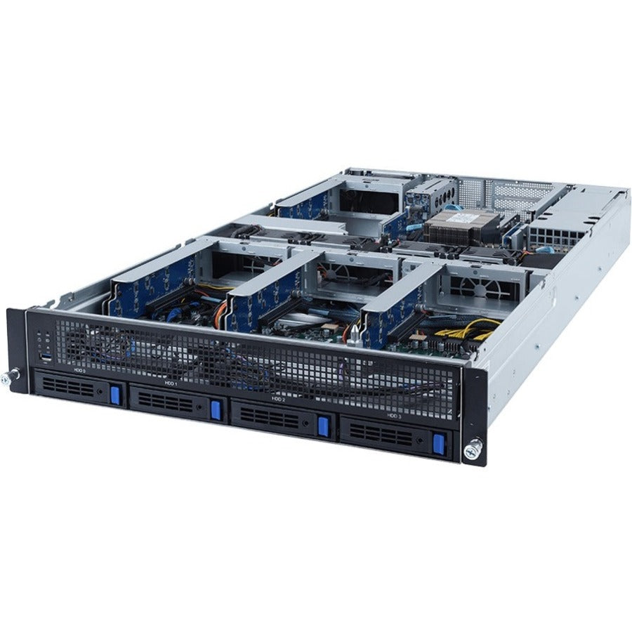 Gigabyte G242-Z11 Barebone System - 2U Rack-mountable - Socket SP3 - 1 x Processor Support