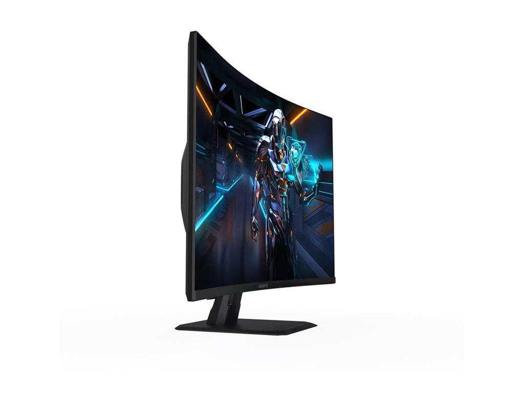 Gigabyte GS32QC - LED monitor - curved - 32 (31.5" viewable) - 2560 x 1440 QHD @ 170 Hz - VA - 300 cd/mï¿½ - 3500:1 - 1