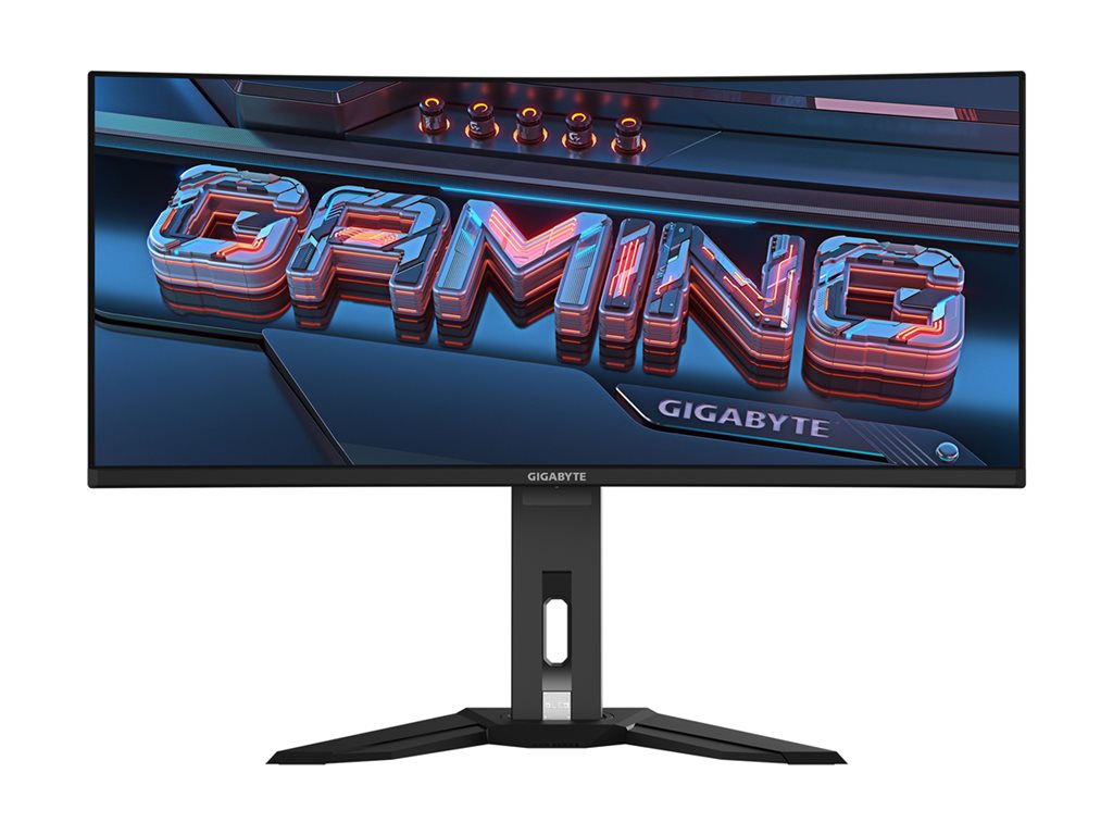 Gigabyte MO34WQC - OLED monitor - gaming - curved - 34 - 3440 x 1440 WQHD @ 175 Hz - 1000 cd/mï¿½ - 1500000:1 -