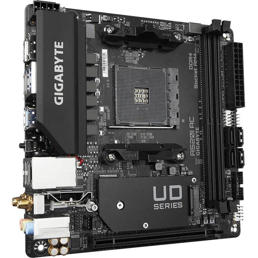 Gigabyte Ultra Durable A520I AC Desktop Motherboard - AMD A520 Chipset - Socket AM4 - Mini ITX A520IAC