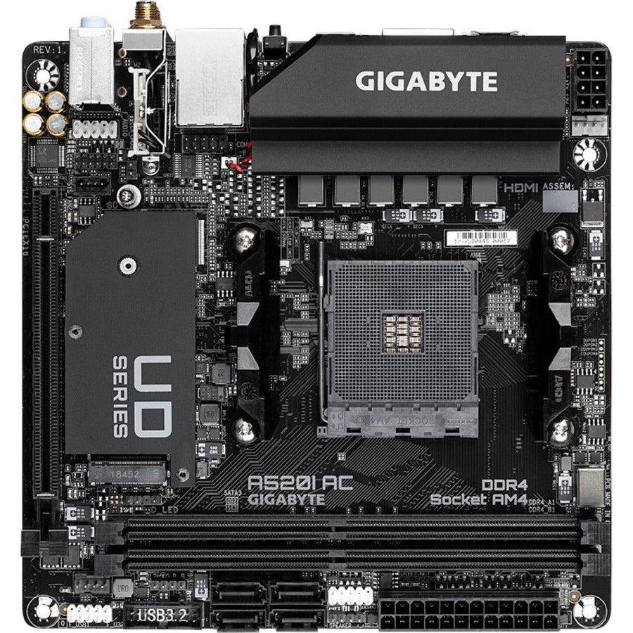 Gigabyte Ultra Durable A520I AC Desktop Motherboard - AMD A520 Chipset - Socket AM4 - Mini ITX A520IAC