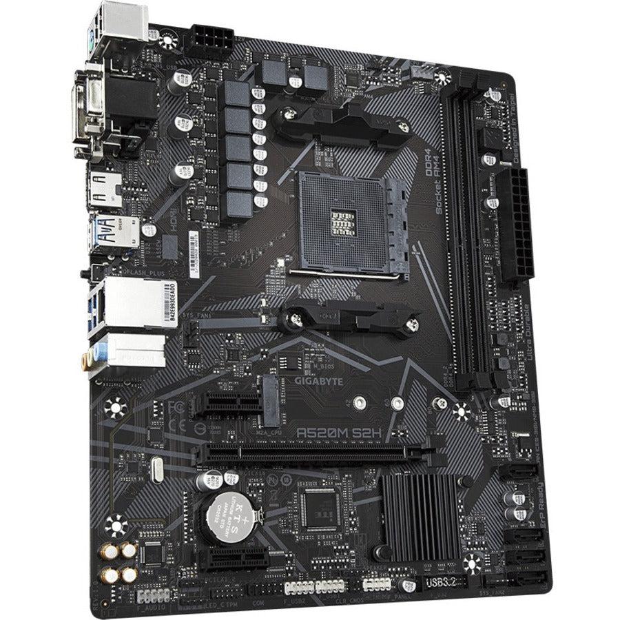 Gigabyte Ultra Durable A520M S2H Desktop Motherboard - AMD A520 Chipset - Socket AM4 - Micro ATX A520MS2H