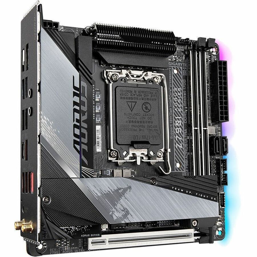 Gigabyte Ultra Durable Z790I AORUS ULTRA Gaming Desktop Motherboard - Intel Z790 Chipset - Socket LGA-1700 - Mini ITX