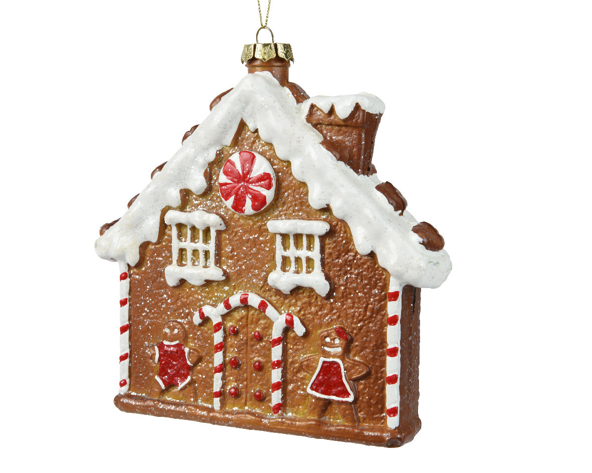 Gingerbread House Shatterproof Ornament - 8 Inch