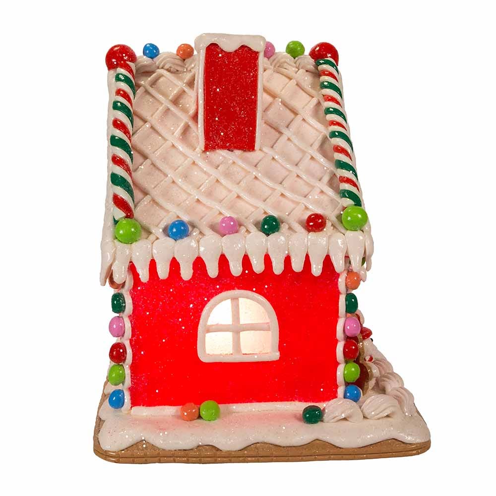 Gingerbread Junction - 9" Lighted Tabletop Gingerbread House