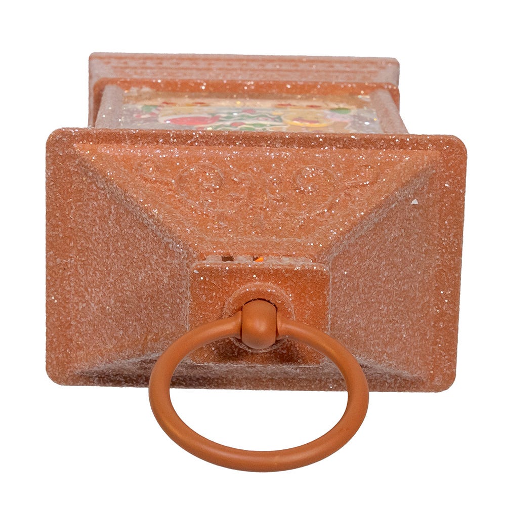 Gingerbread Lantern Spinning Lighted Waterglobe