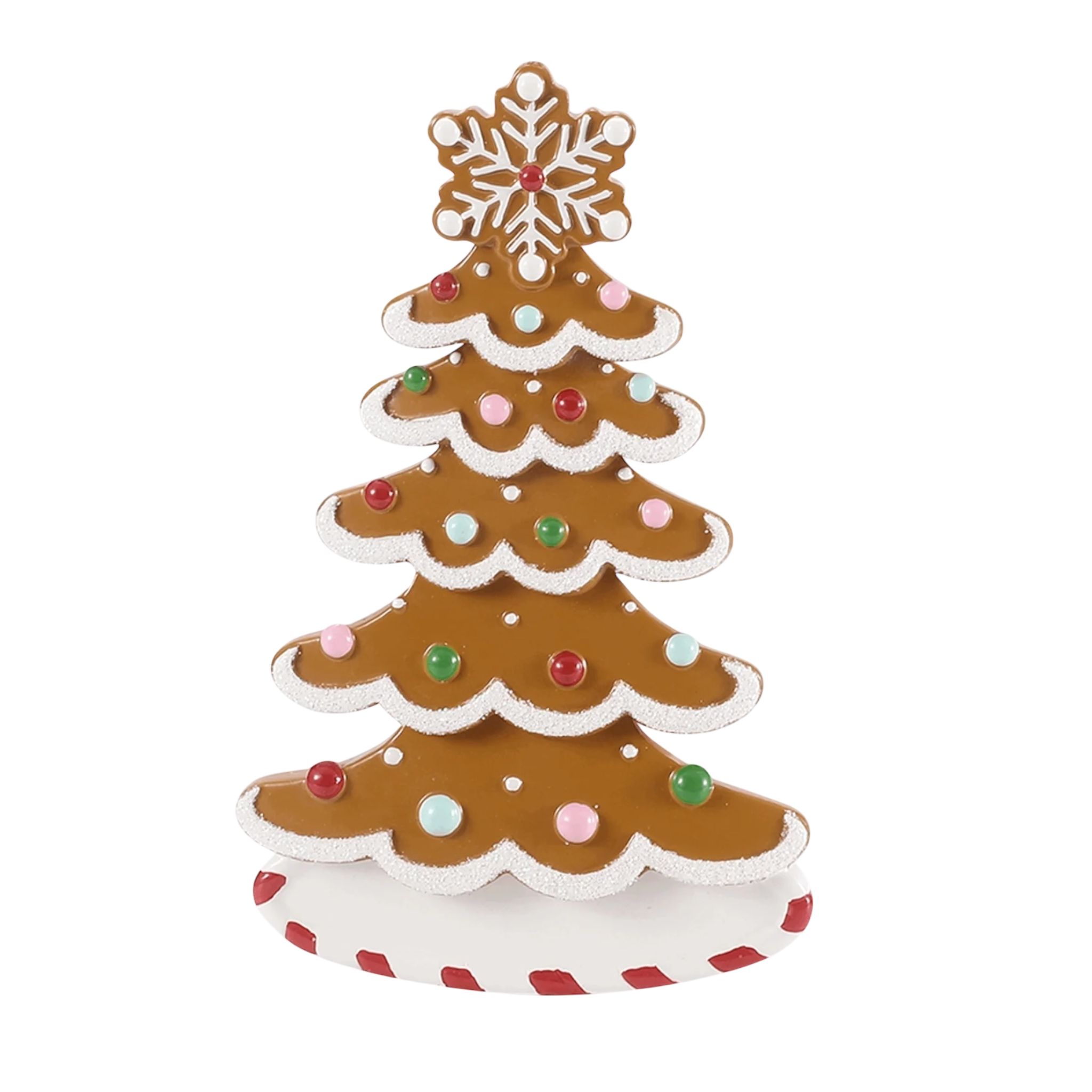 Gingerbread Tree Resin Ornament