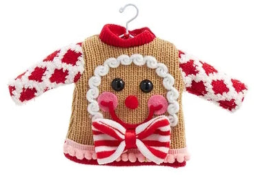 Gingerbread Ugly Sweater Ornament