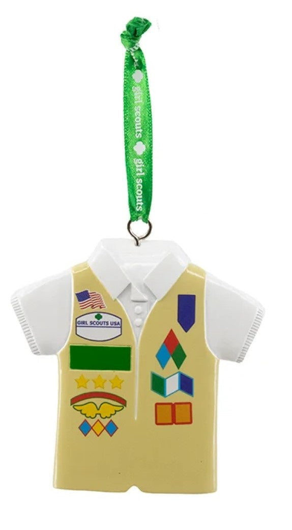 Girl Scouts Of The USA Vest Ornament - Tan