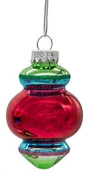 Glass Early Years Ornaments - Red and Green