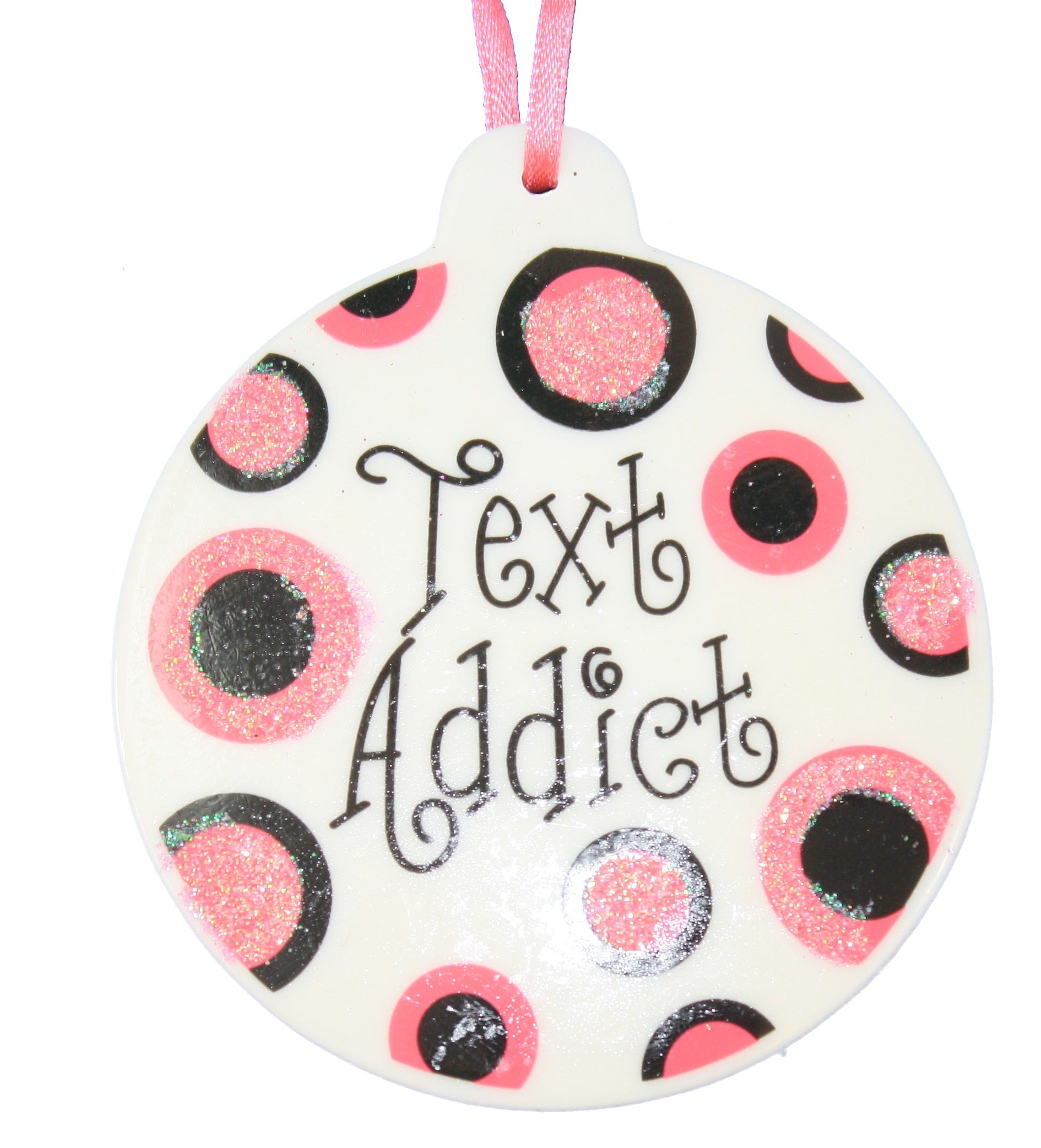 Glitter Plaque Ornament - Text Addict