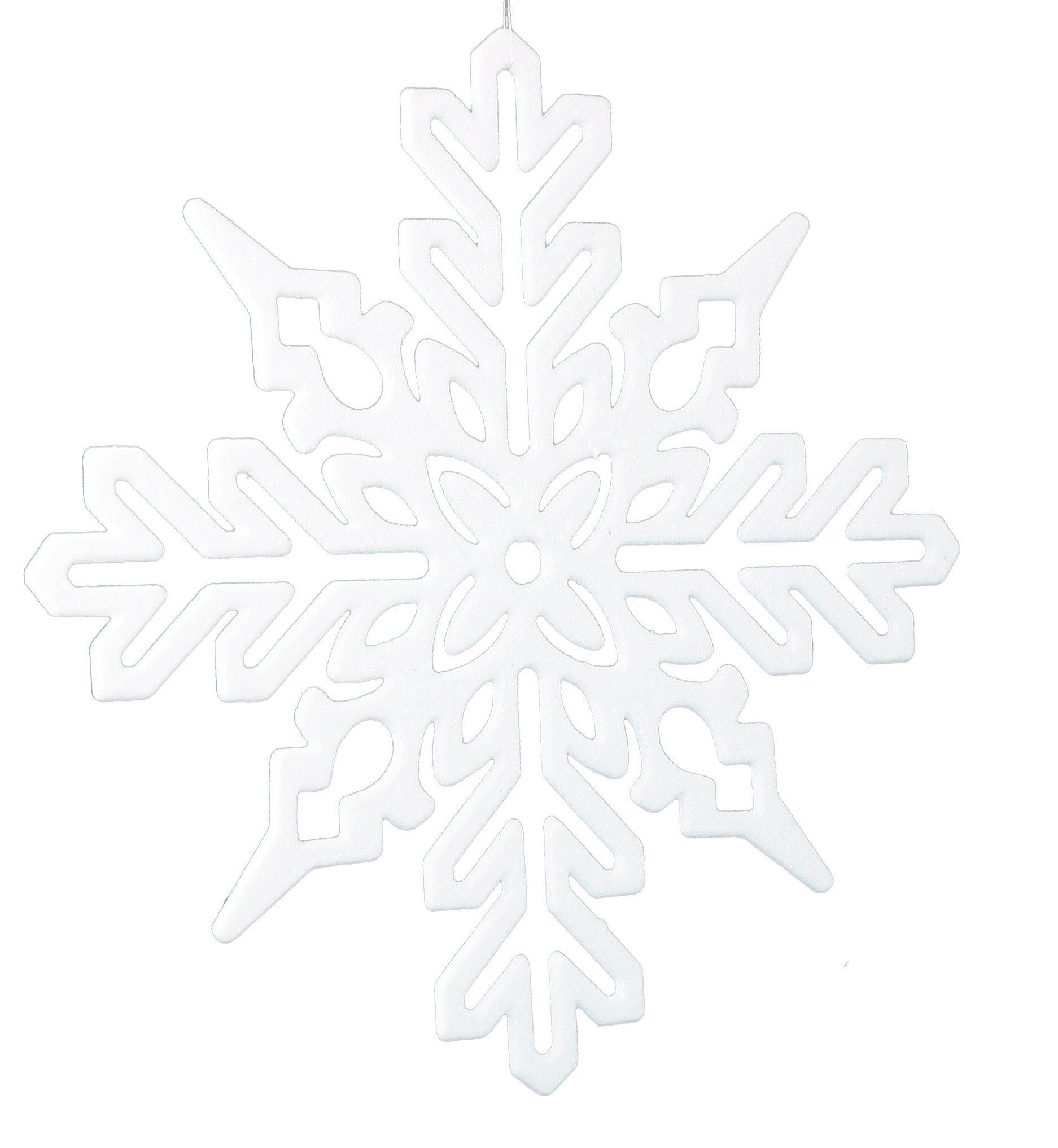 Glitter Snowflake 11 Inch Ornament - Touch of Sparkle - Diecut