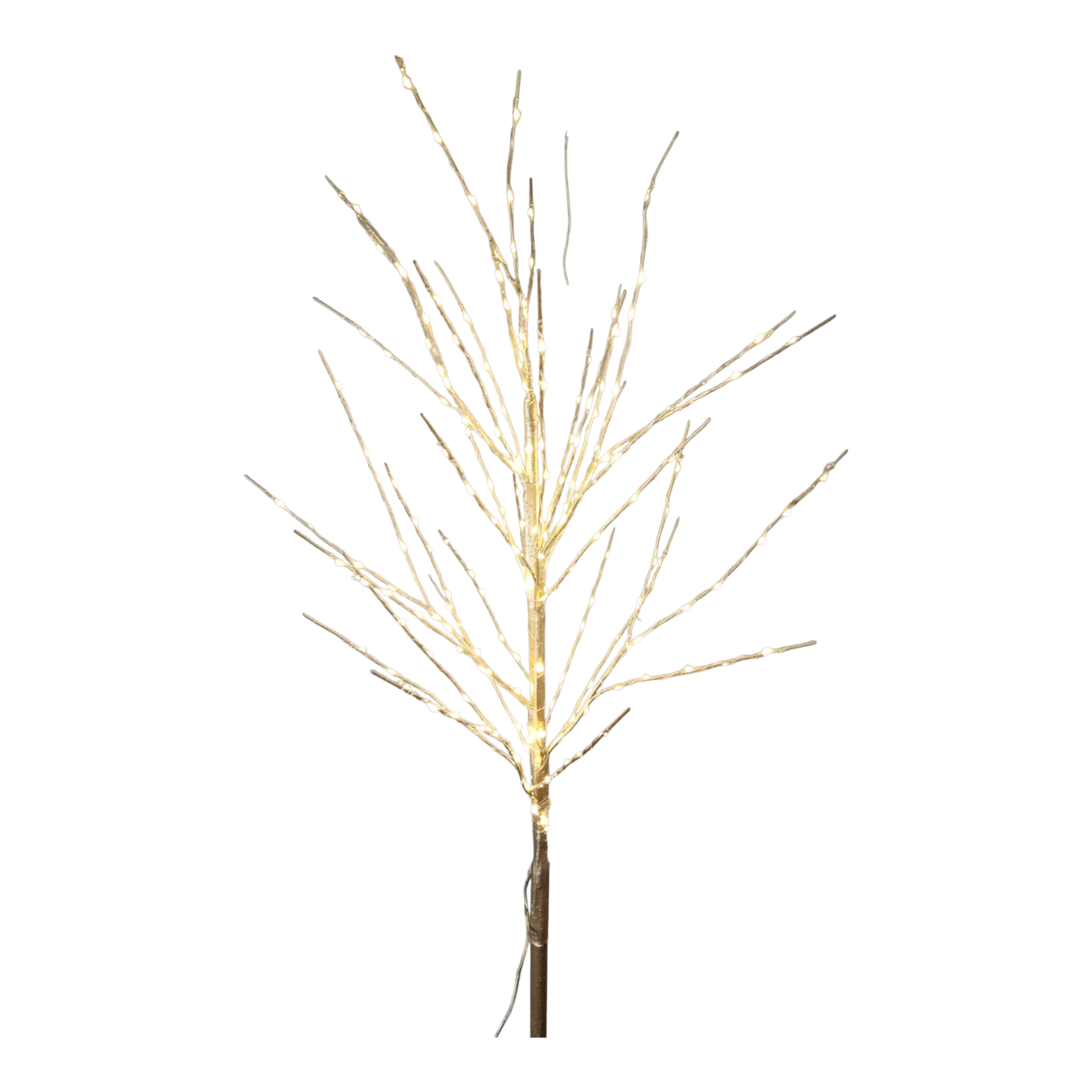 Gold Accent Branch with 200 Warm White Lights - 48 Inch