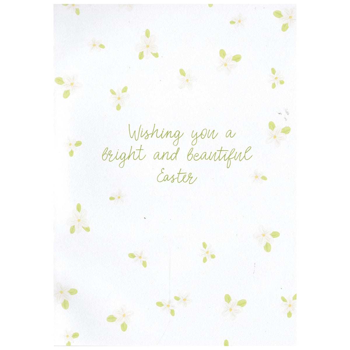 Gold Script Happy Easter Card