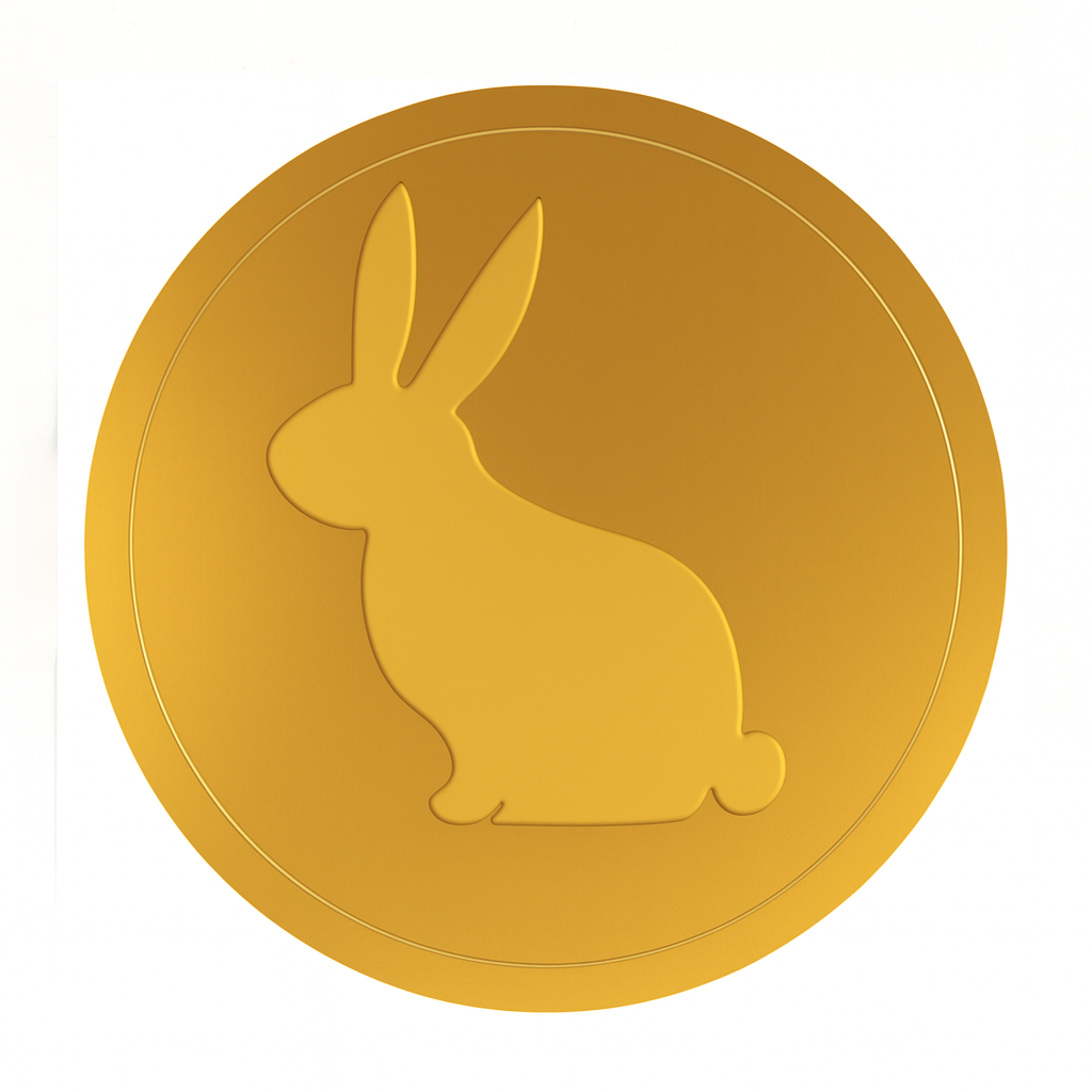 Gold Script Happy Easter Card