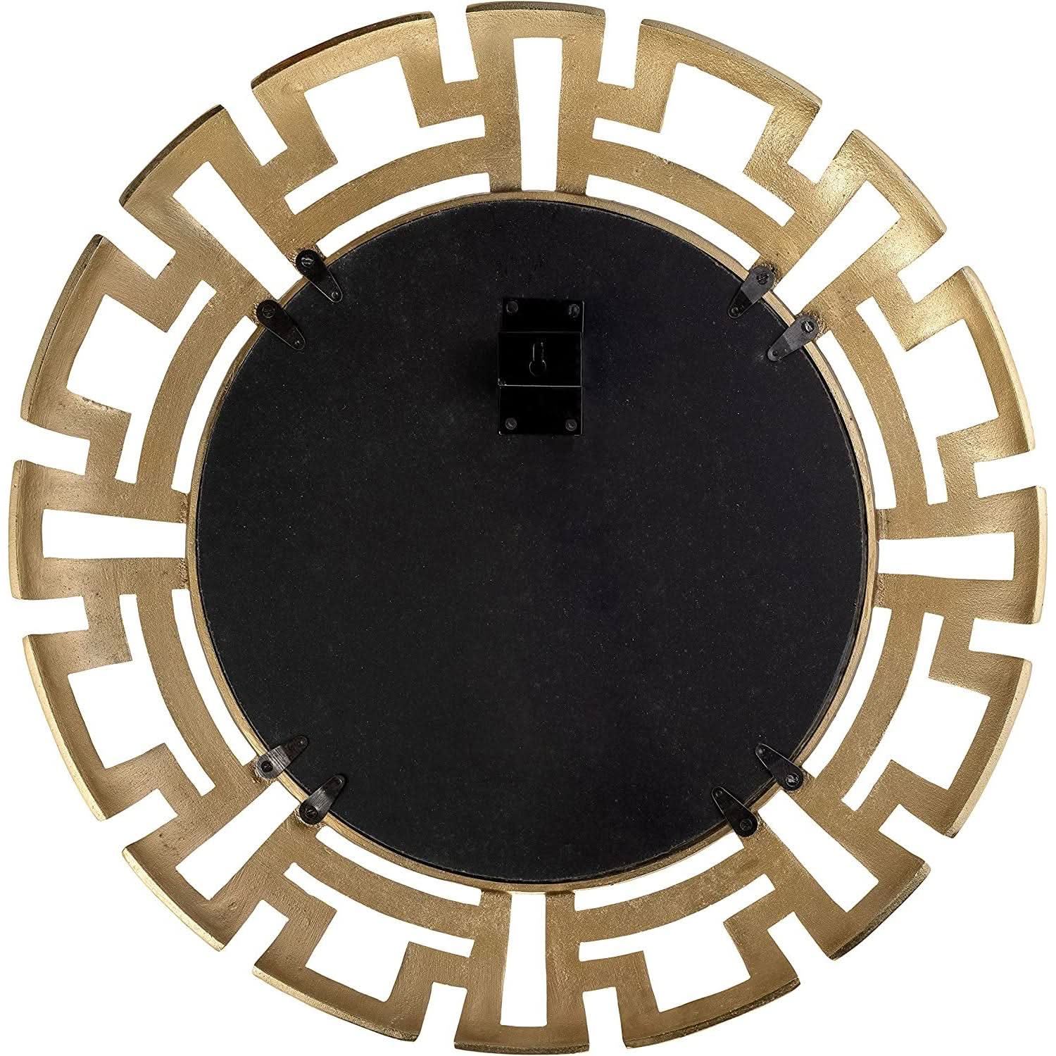 Gold Tribal Round Wall Mirror Contemporary Style Decor
