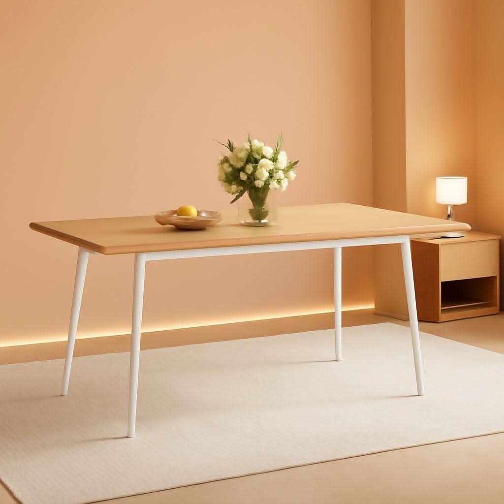 Golden Oak Farmhouse Dining Table 55.1 Top Seats 4 To 6