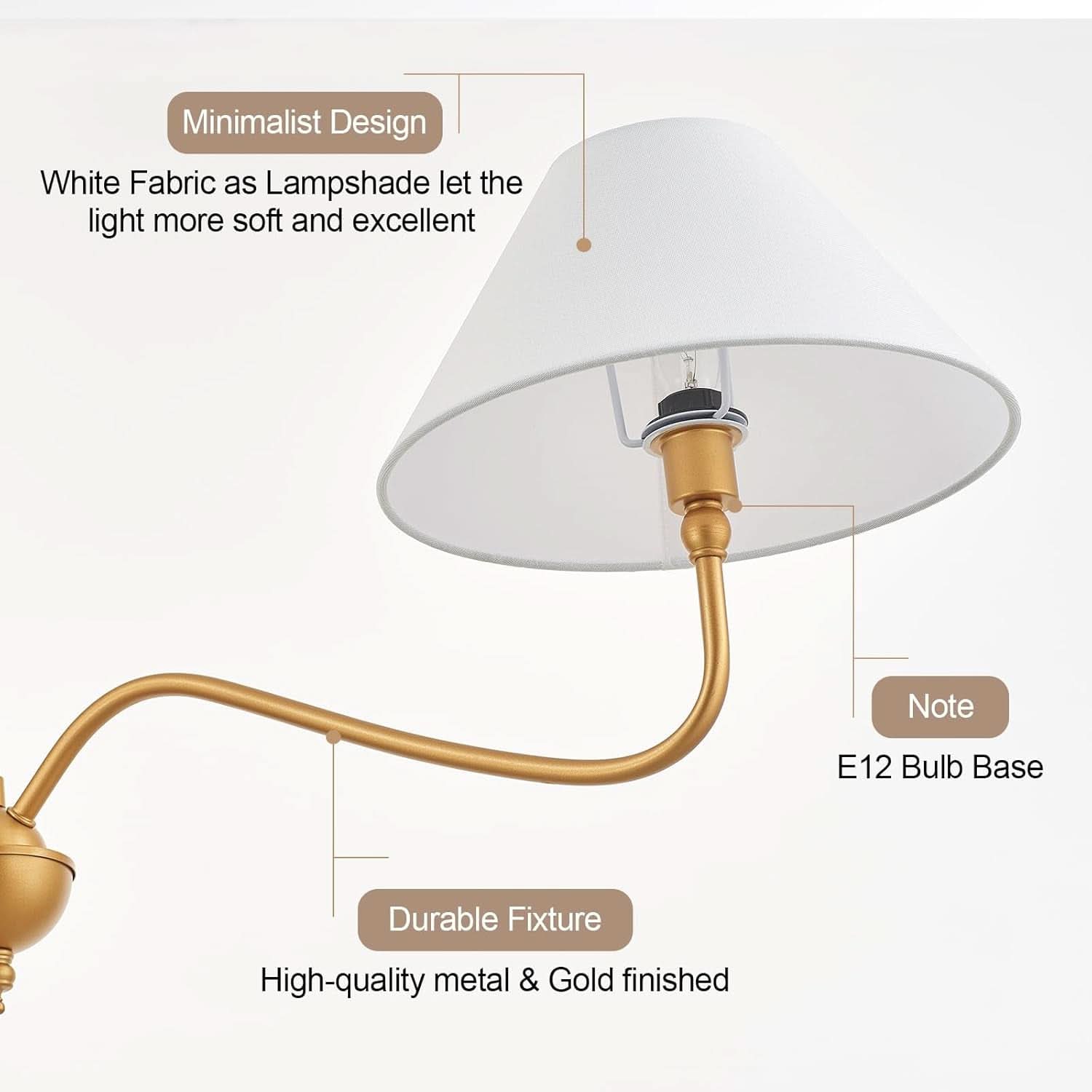 Goldtone Linear 2 Light Chandelier For Kitchen Island