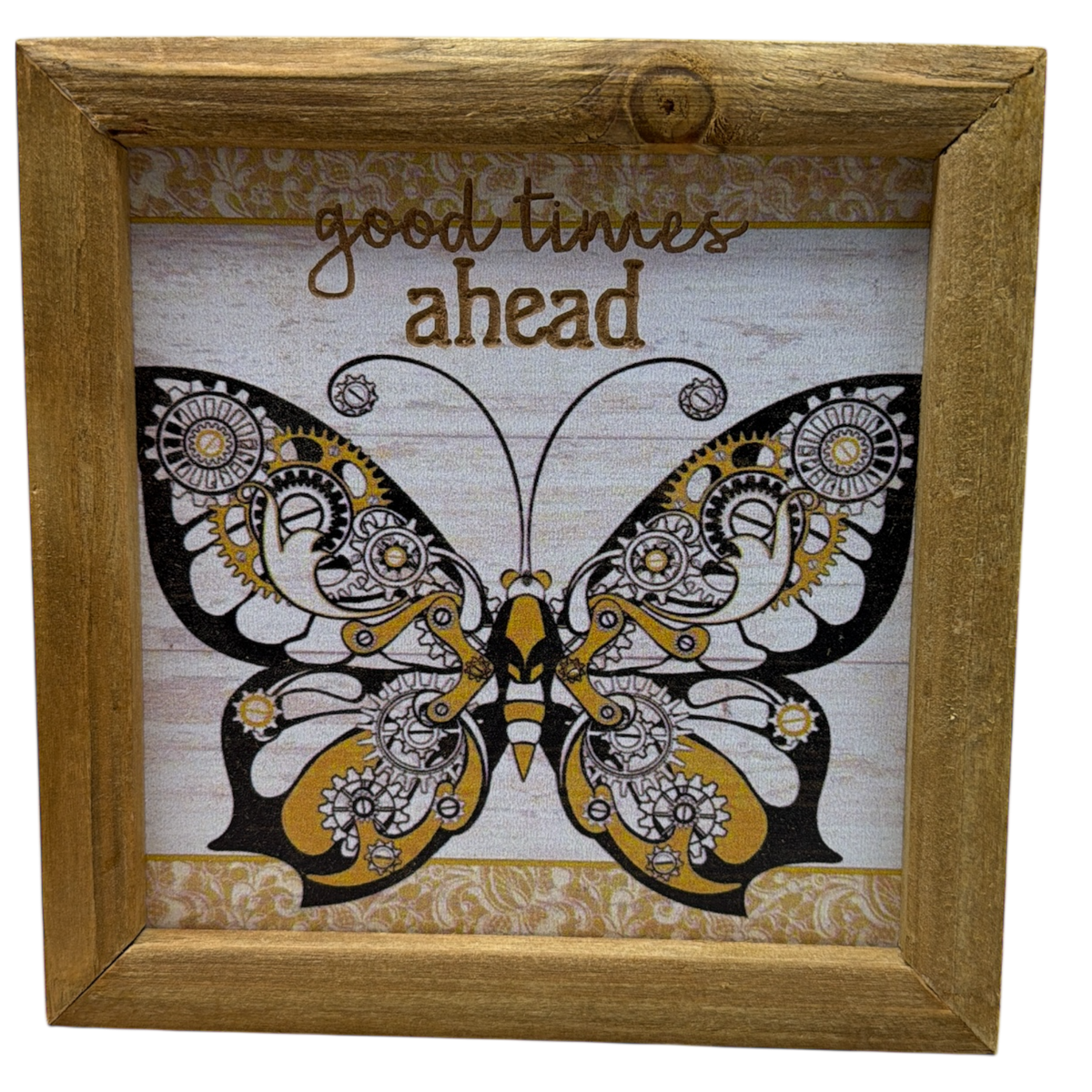 Good Time Ahead - Butterfly Wall Plaque