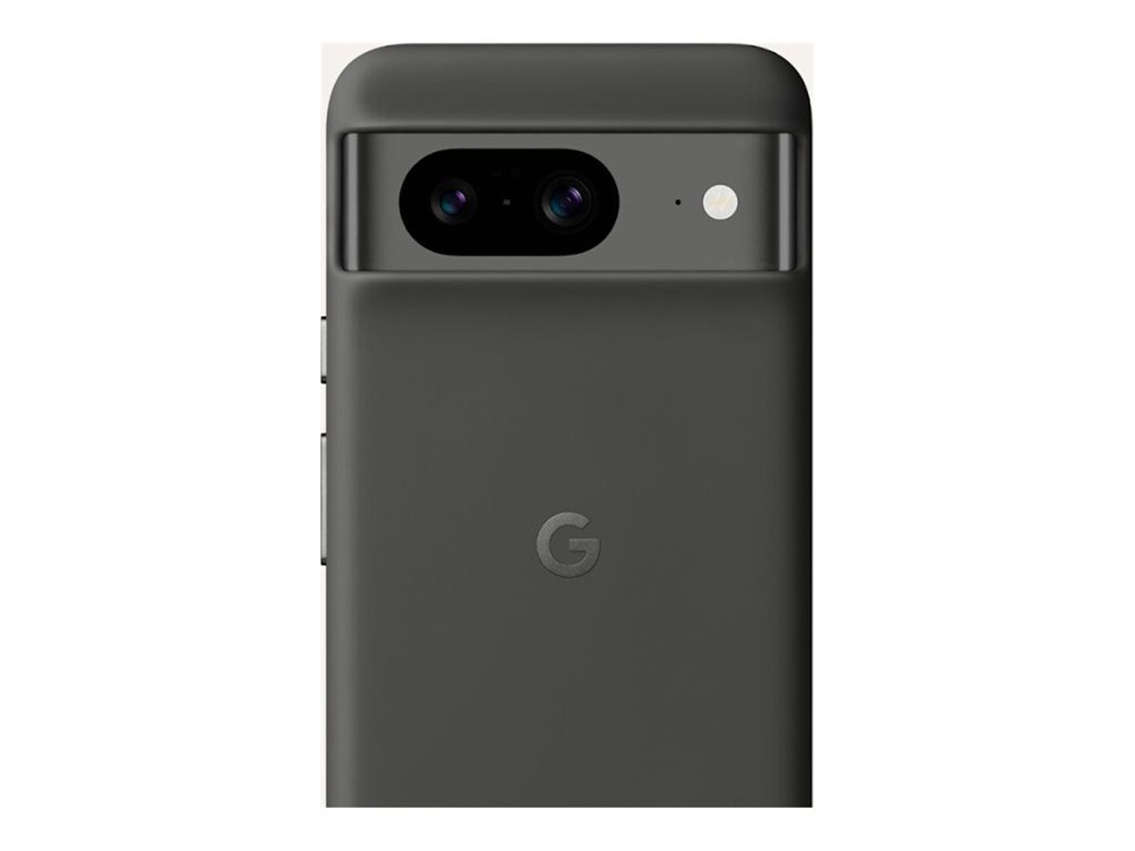 Google - Back cover for cell phone - aluminum, silicone, polycarbonate shell - charcoal - for Pixel 8 GA04979