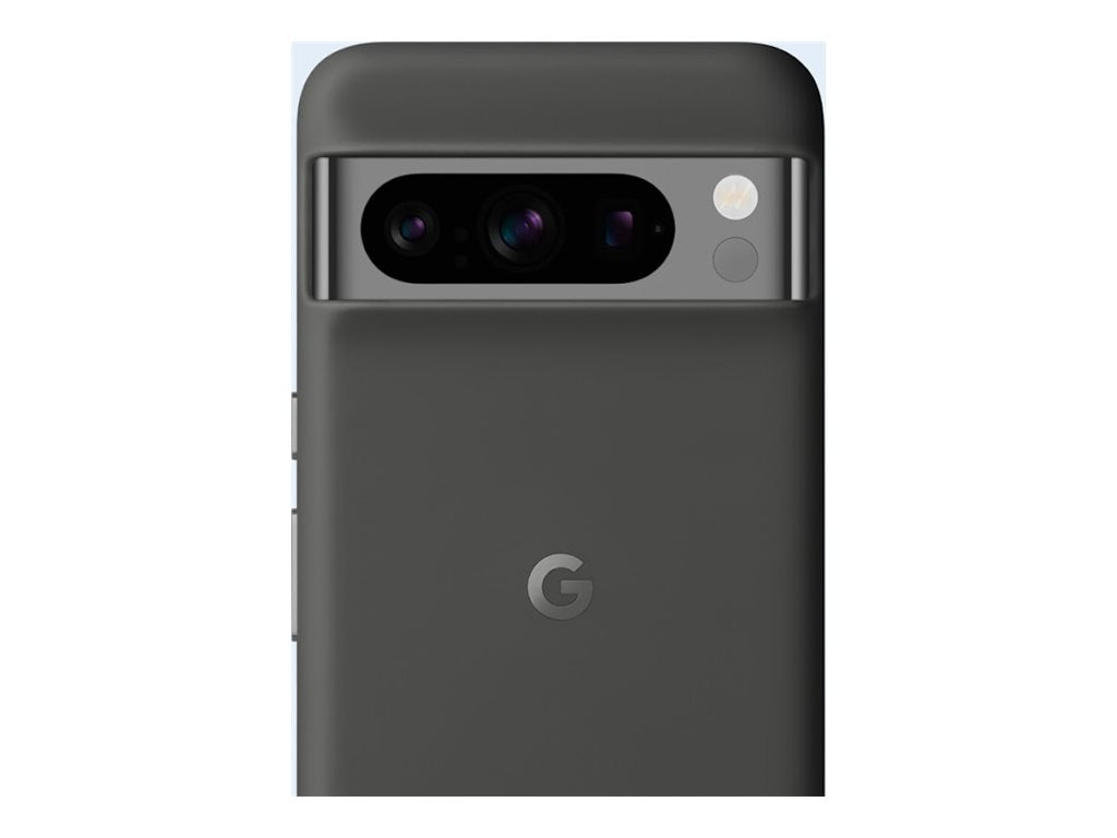 Google - Back cover for cell phone - aluminum, silicone, polycarbonate shell - charcoal - for Pixel 8 Pro GA04974