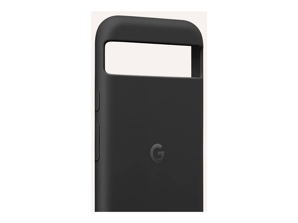 Google - Back cover for cell phone - polycarbonate shell, silicone - obsidian - for Pixel 8a GA05487-WW