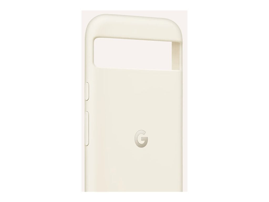 Google - Back cover for cell phone - polycarbonate shell, silicone - porcelain - for Pixel 8a GA05488-WW