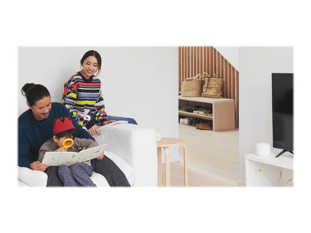 Google Nest Wifi - Wi-Fi system - (router) - up to 2,200 sq.ft - mesh 1GbE - Wi-Fi 5 - Dual Band