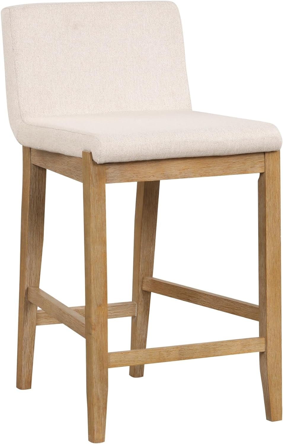 Gracie Counter Height Bar Stool Set Of 4 Natural Flax