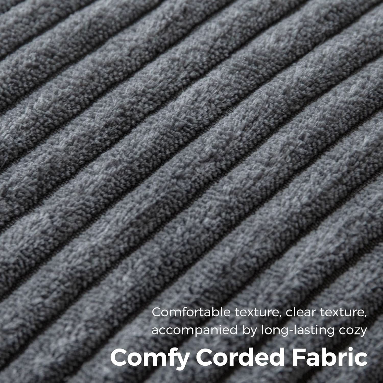 Graphite Grey Foldable SofaBed With Lumbar Support