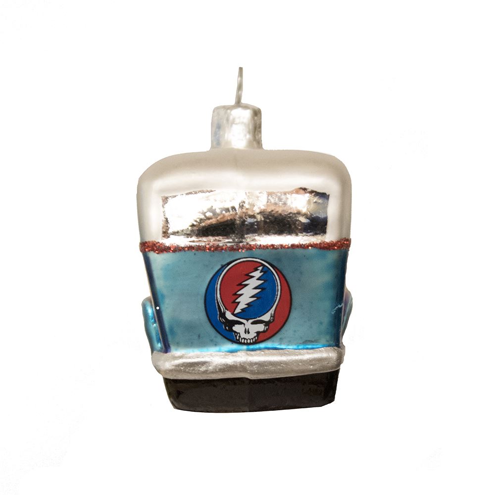 Grateful Dead Bus Glass Ornament