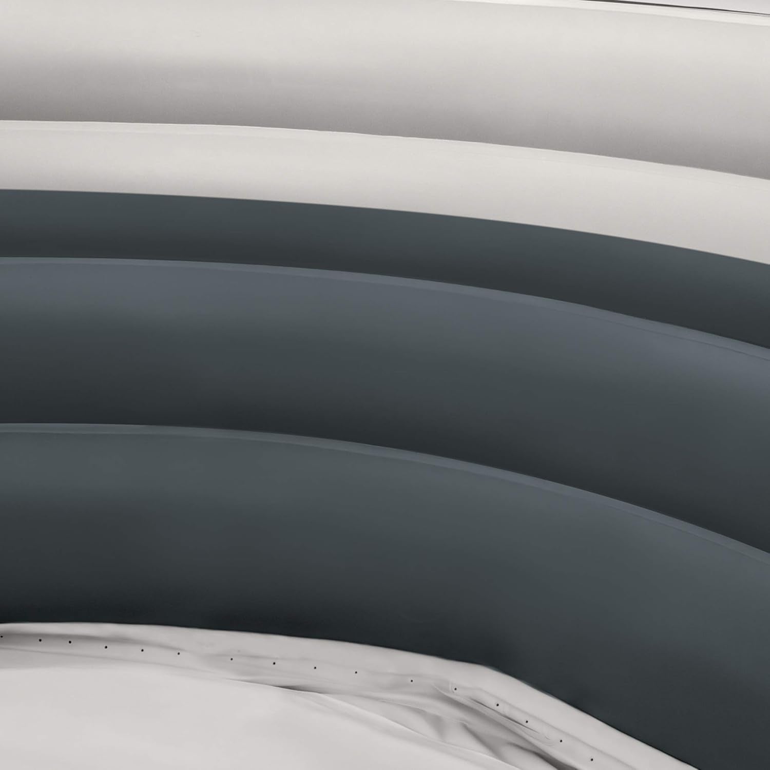 Gray 4 Person Inflatable Heated Hot Tub With 100 Jets